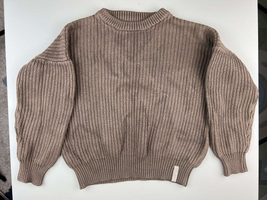 Jax & Lennon brown knit sweater, 4-6y, Kids 5/5T (extra small)