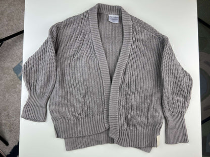 Jax & Lennon Open Knit Cardigan with Pockets, gray, 2-3T, Kids 3T
