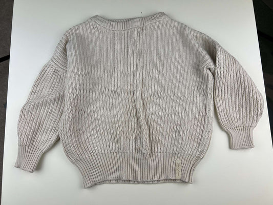 Jax & Lennon cream knit sweater, 2-3Y, Kids 2T