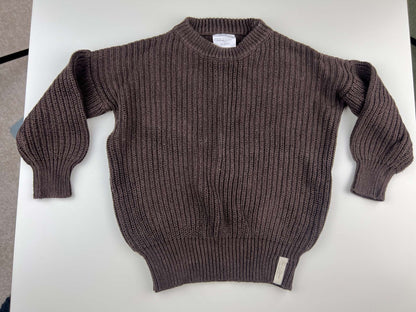 Jax & Lennon brown knit sweater, 12-24m, Kids 24 Month (18-24M)