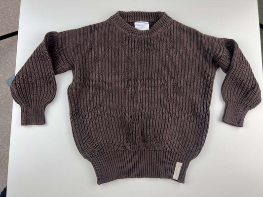 Jax & Lennon brown knit sweater, 12-24m, Kids 24 Month (18-24M)