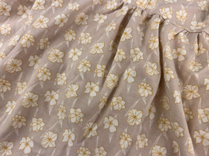 Jax & Lennon short sleeve dress with decorative buttons, pink floral, 0-6m, Kids 6 Month (3-6M)