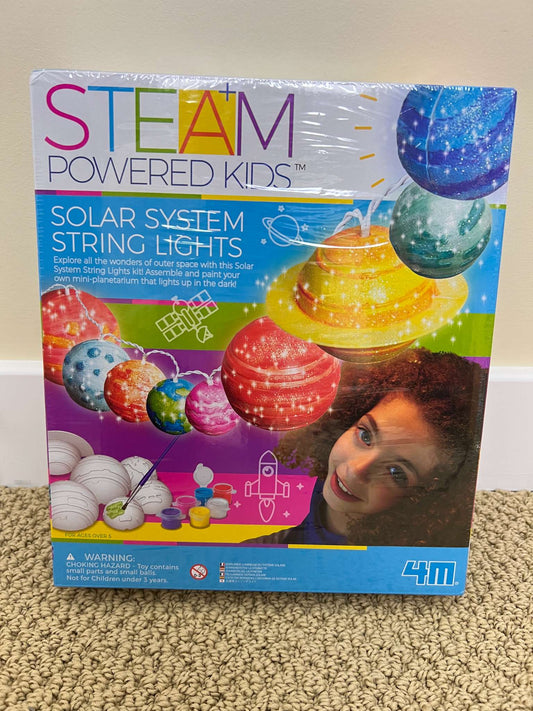 Brand new and unopened; Solar System String Lights DIY Art Kit