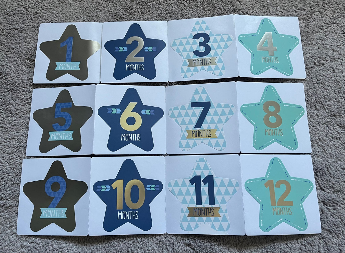 Monthly Stickers - 1-12 months