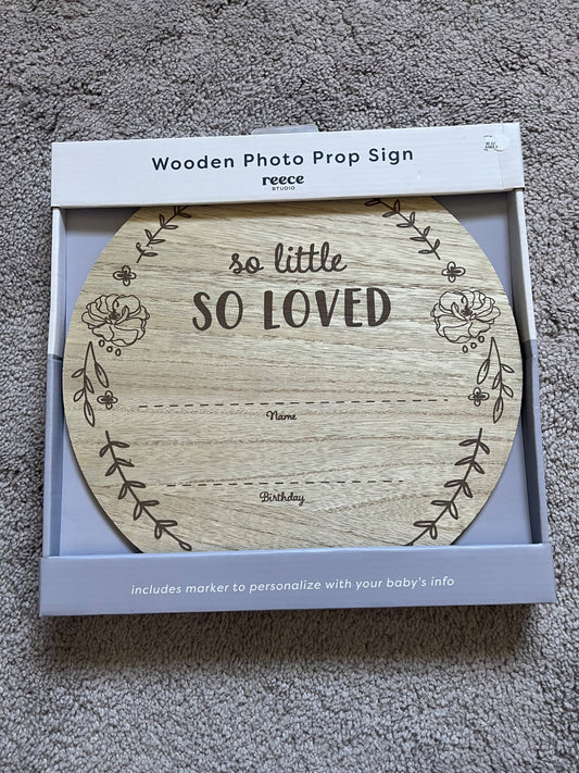 Wooden Photo Prop Sign