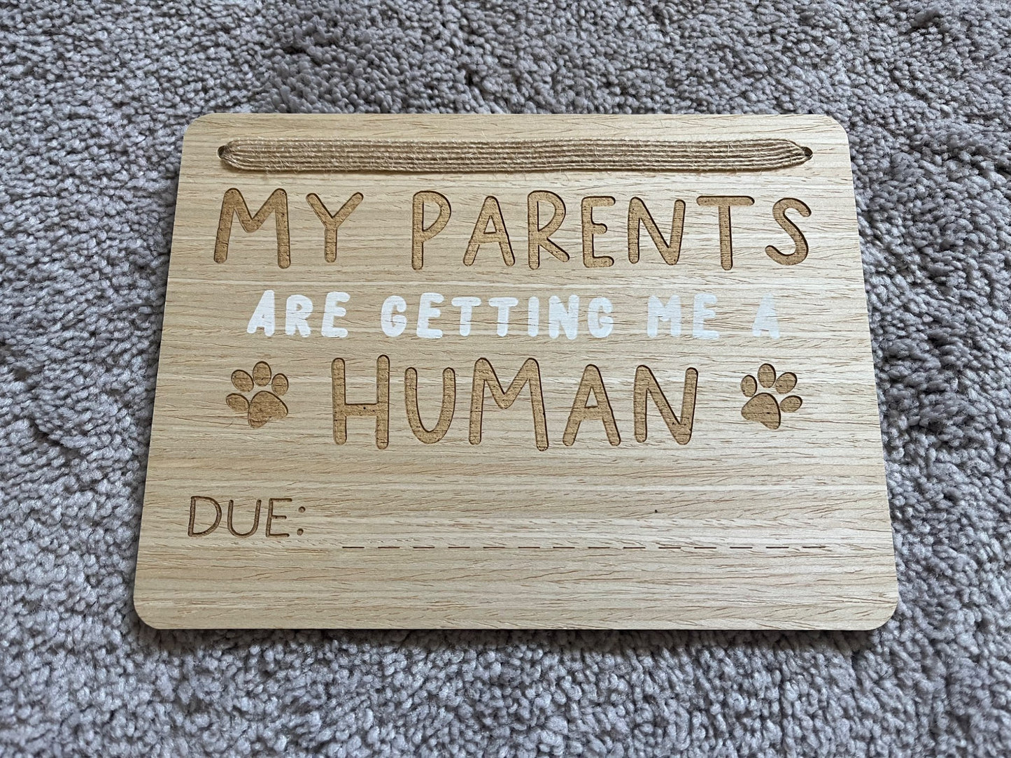 Baby Announcement Sign - pets