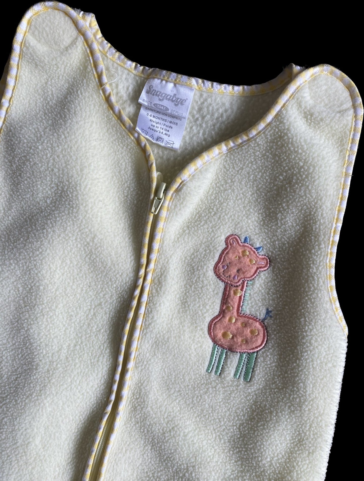 Snugabye 0-6 Month Fleece Sleep Sack, 0-6 Months (Small)