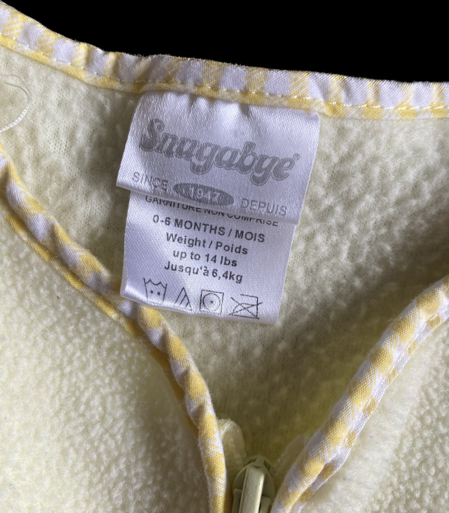 Snugabye 0-6 Month Fleece Sleep Sack, 0-6 Months (Small)