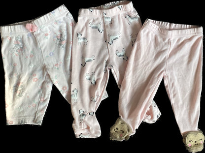 0-3 Month Girl’s Pants, Kids 3 Month (0-3M)