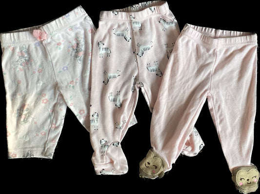 0-3 Month Girl’s Pants, Kids 3 Month (0-3M)