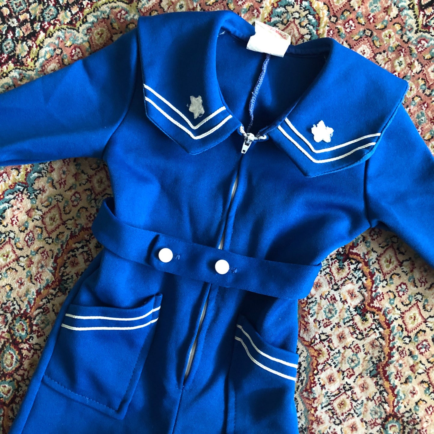 Blue Vintage Jumpsuit, Kids 12 Month (9-12M)