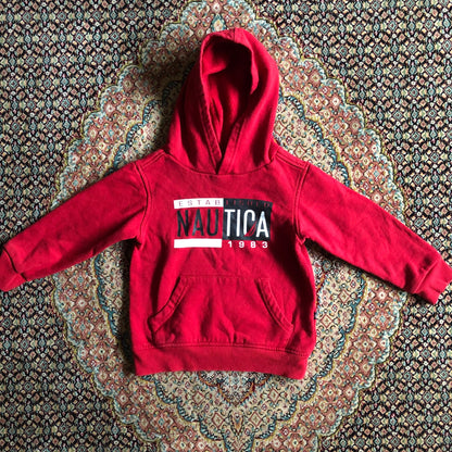 Red Nautica Hoodie, Kids 3T