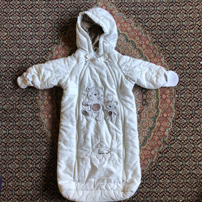White Bunting Bag, Kids 6 Month (3-6M)