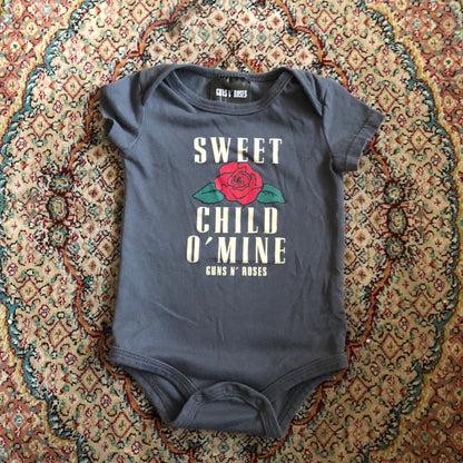Guns N Roses Onesie, Kids 6 Month (3-6M)