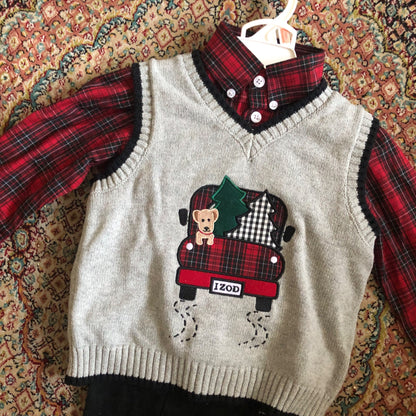 IZOD Christmas Outfit, Kids 2T