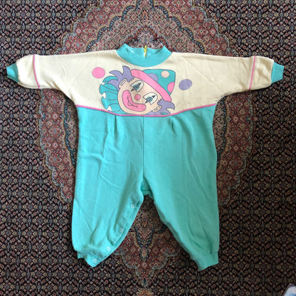 Vintage Clown Onesie, Kids 12 Month (9-12M)