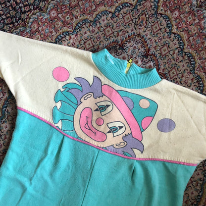 Vintage Clown Onesie, Kids 12 Month (9-12M)