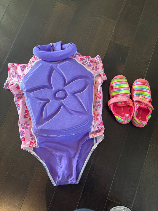 Swim floatie + Swim/water shoes