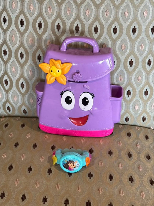 Dora Backpack carry case and bracelet