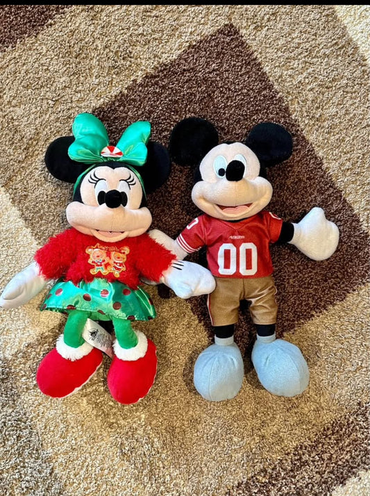 Mickey + Minnie plush
