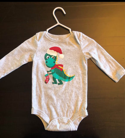 4 Holiday Onesies , Kids 9 Month (6-9M)