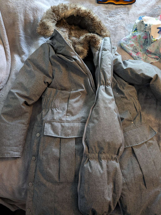 Thyme maternity winter coat XL, Maternity XL (16-18)