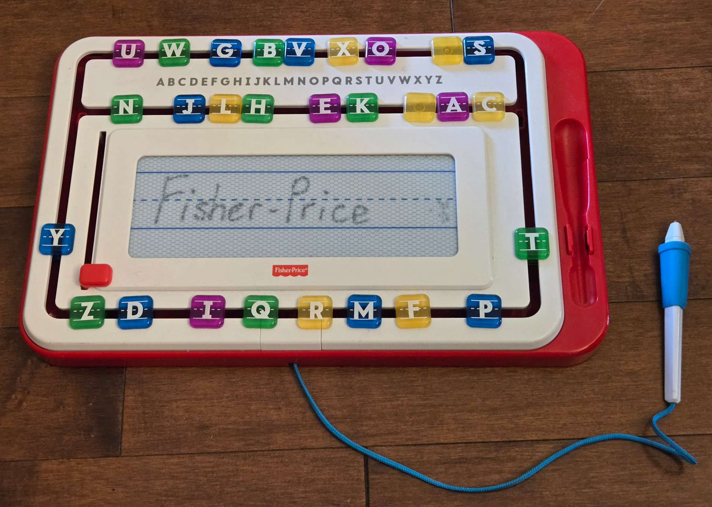 Fisher-Price Learning Alphabet slide writer and magnetic drawing tablet (retails for $30)