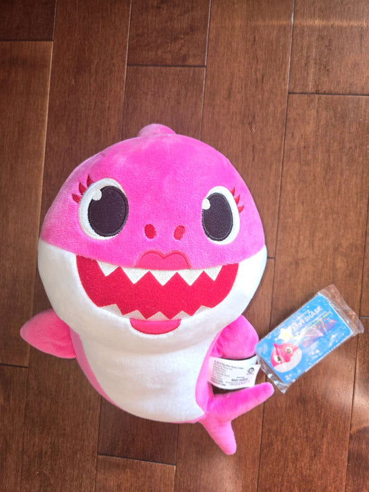 Pink Fong "Mommy Shark" singing plushie