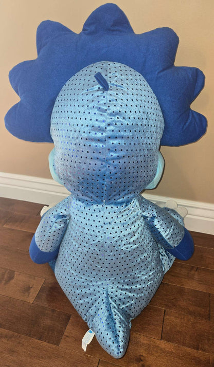 Large blue triceratops plushie
