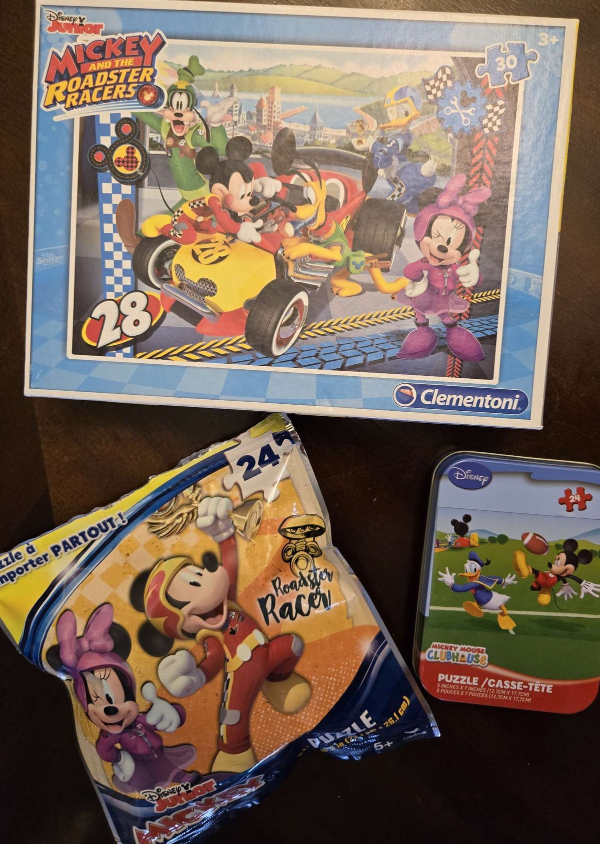 Mickey Mouse puzzle bundle (3 puzzles)