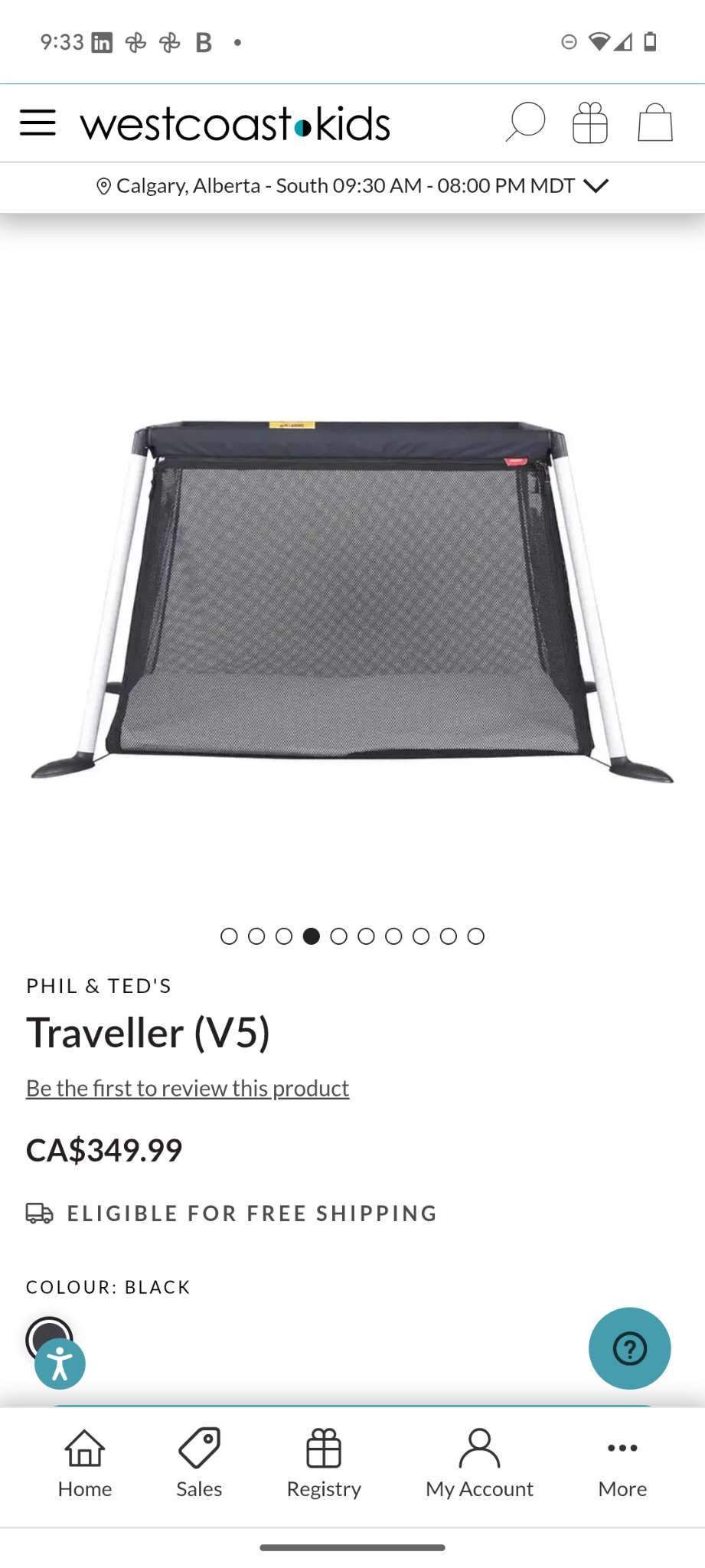 Phil and Ted's travel crib
