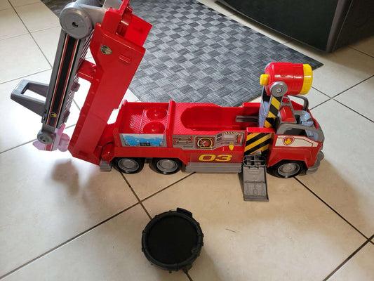 Toy, paw patrol fire truck