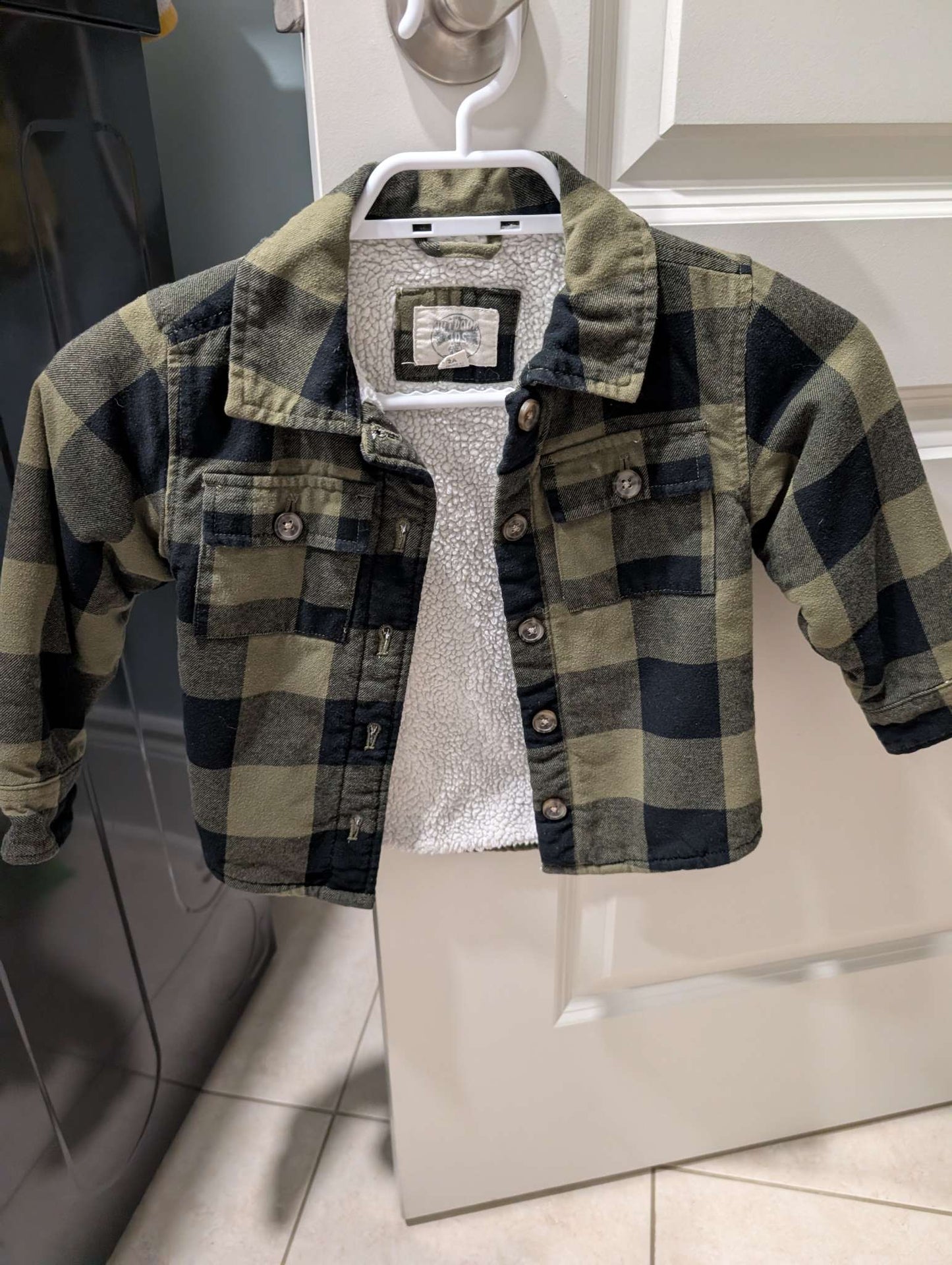 2t outdoor fleece lined shirt sweater , Kids 2T