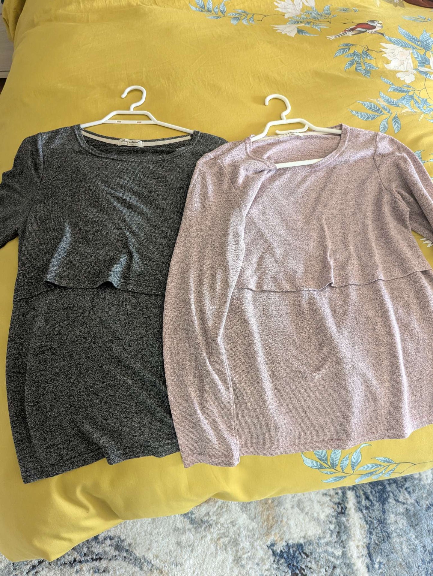 Maternity / breastfeeding shirts, pack of 2 , Maternity S (4-6)