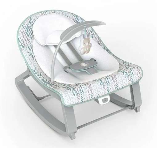 Ingenuity Keep Cozy 3-in-1 Grow with Me Bounce & Rock Seat - Spruce, 0 -30 months