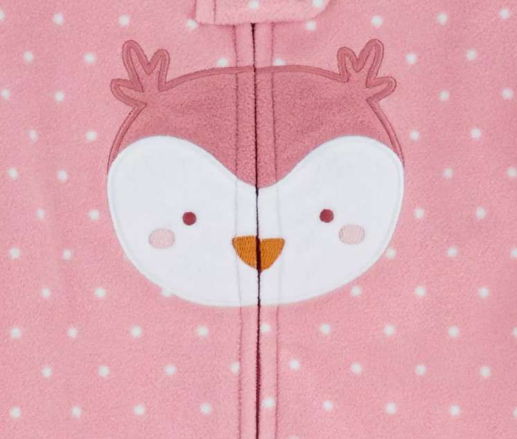 2-Way Zip Fleece Wearable Blanket, 0-6 Months (Small)