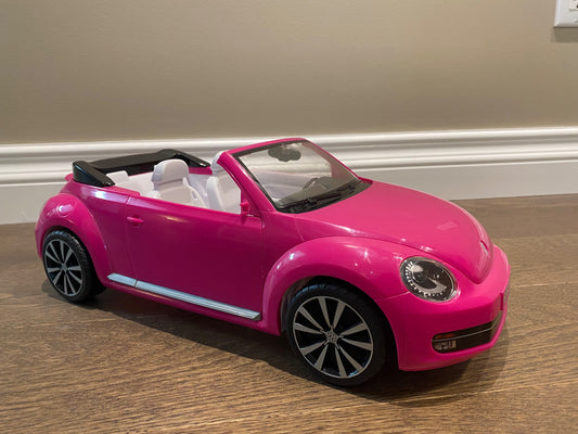 Convertible Barbie-size Volkswagen Beetle Car