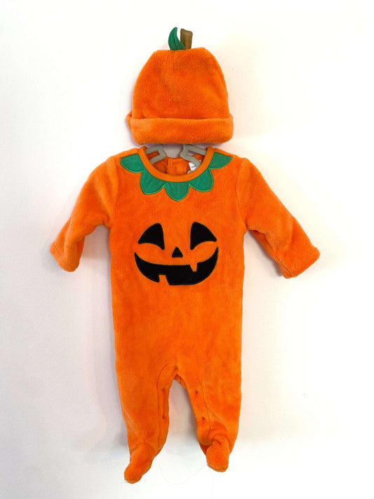 Pumpkin Costume 0-3M , Kids 3 Month (0-3M)