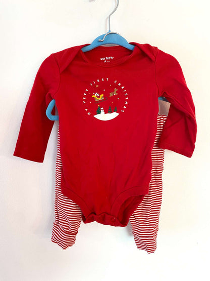Carter's My First Christmas Outfit 6M, Kids 6 Month (3-6M)