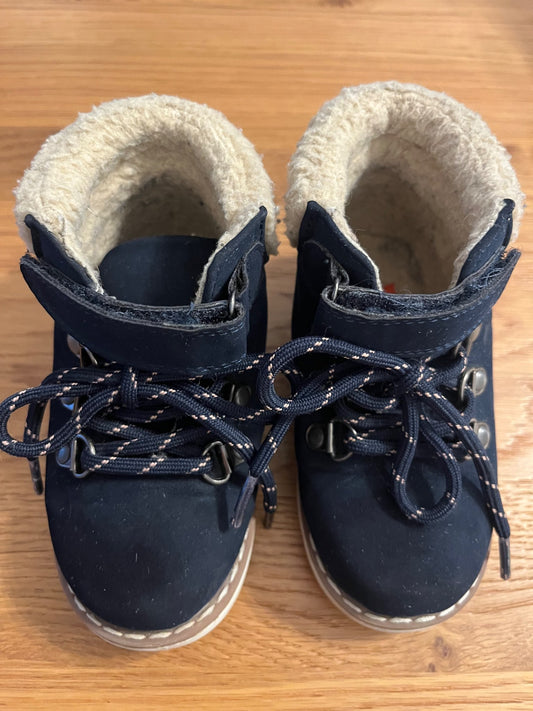 Navy Fall Boots, Shoes 7 (Walkers:12-24 mth)