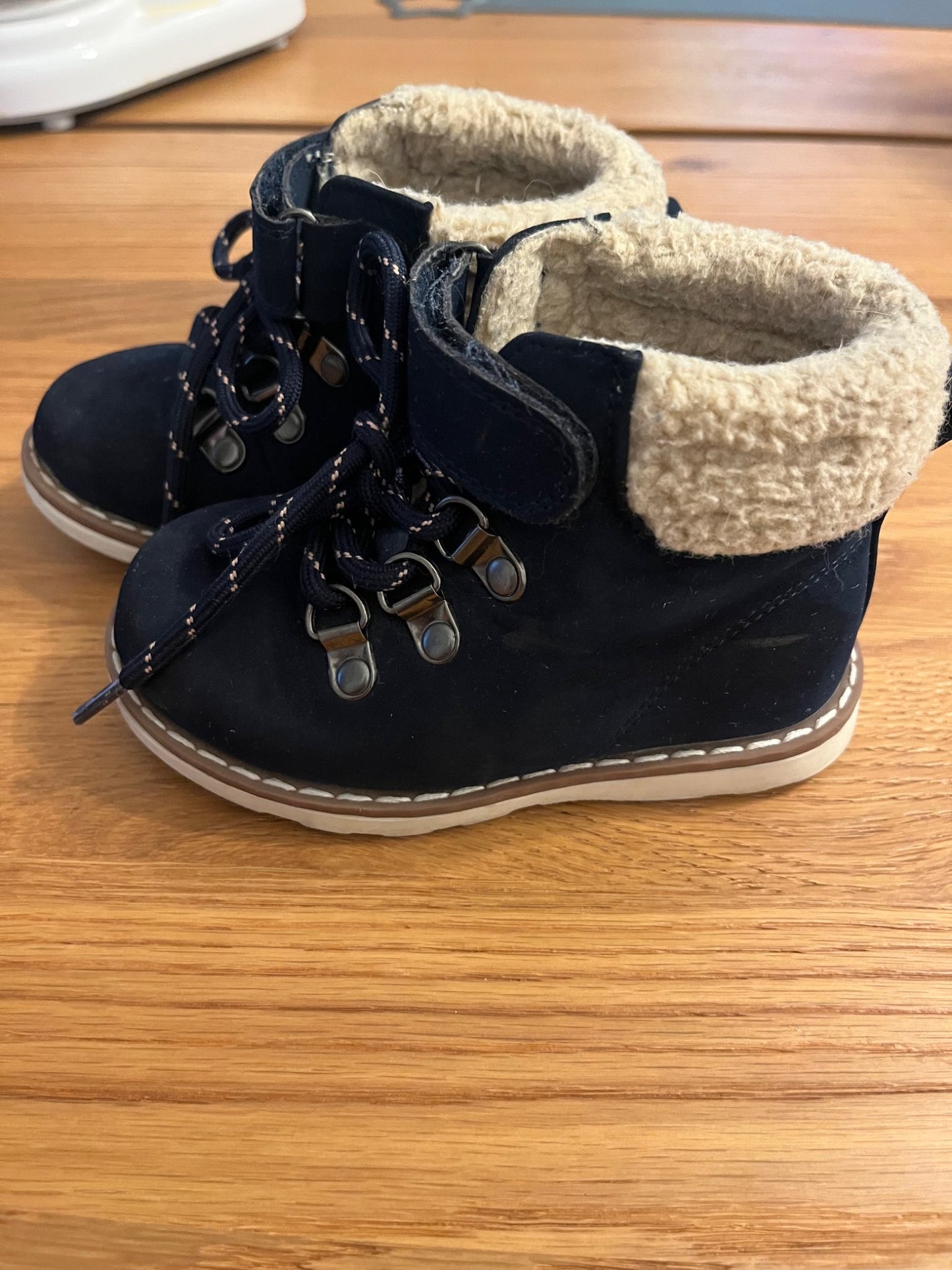 Navy Fall Boots, Shoes 7 (Walkers:12-24 mth)