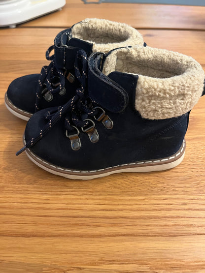 Navy Fall Boots, Shoes 7 (Walkers:12-24 mth)
