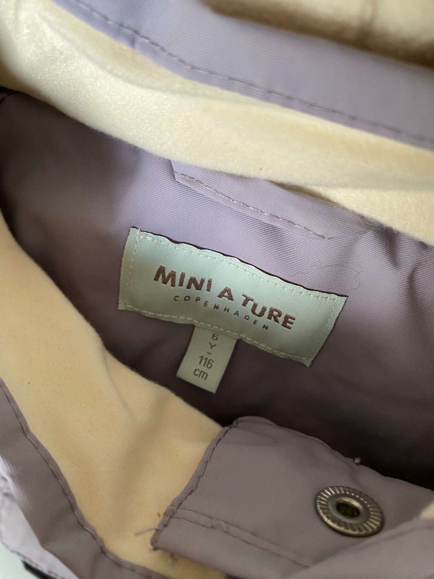 Mini A Ture Matwai WAI FLEECE LINED SPRING JACKET Minimal Lilac NWT MSRP $180, Kids 6/6X