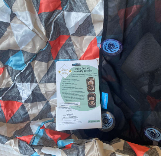 Car bundle: Uppababy sun shade, Straps Away magnets, Skip Hop shopping cart/high chair cover (total MSRP $100)