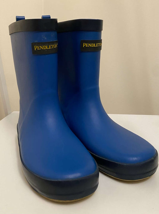 Pendleton blue rain boots Sz 1 (MSRP $25), Shoes 1 (Kids:4-8yr)