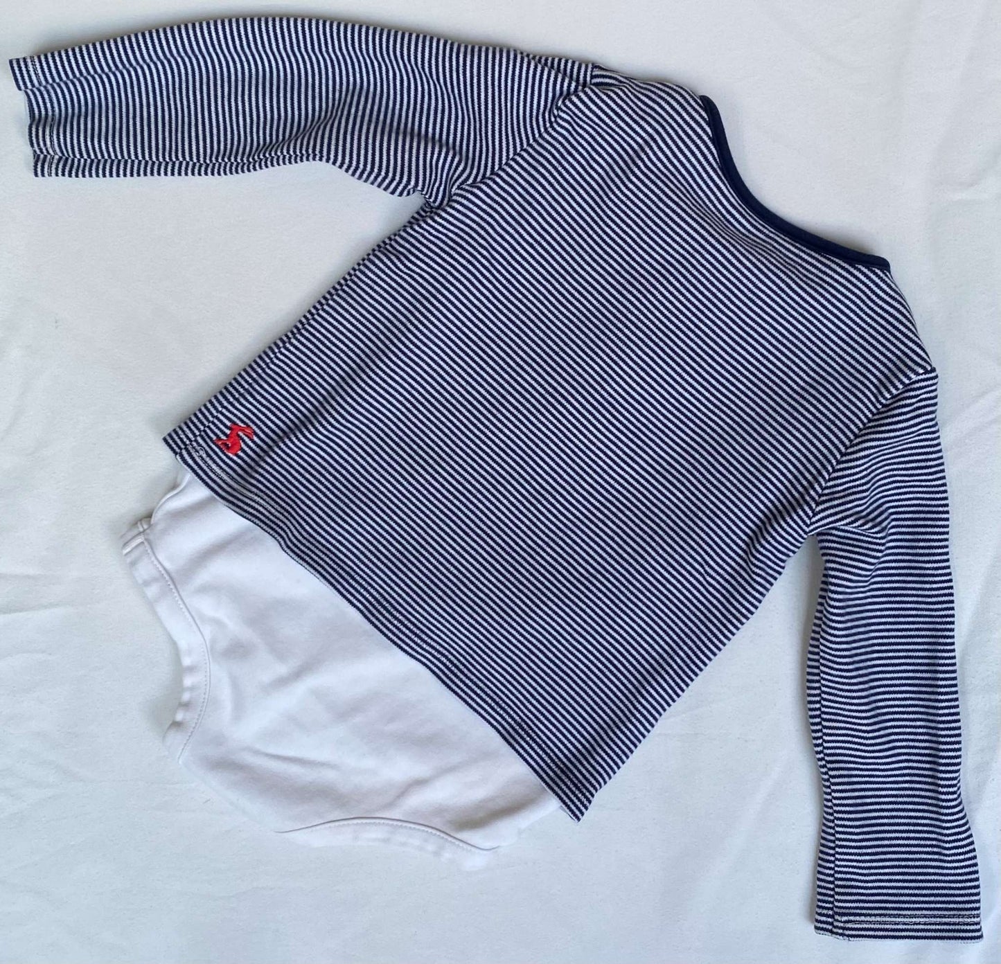 Joules L/S striped body suit with tractor Sz 18-24mth (MSRP $65), Kids 24 Month (18-24M)