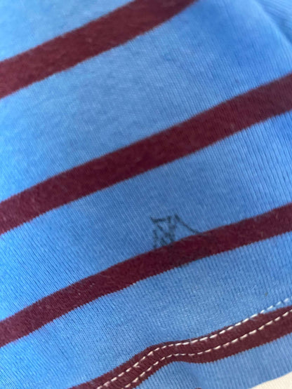 Petit Bateau (French brand) L/S striped girls' top Breton shirt with Peter pan collar Sz 24 mths (MSRP $60), Kids 24 Month (18-24M)