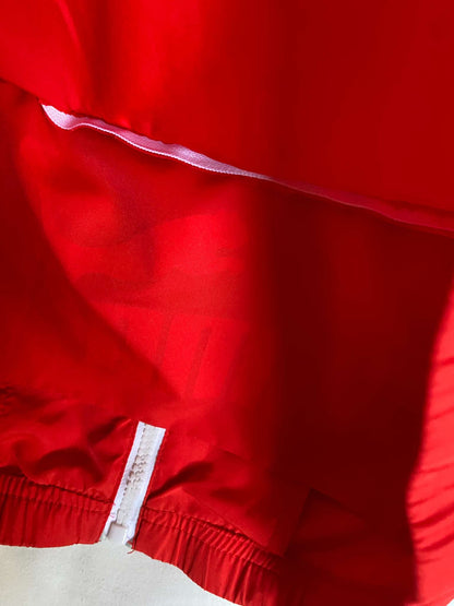 Puma Red Windbreaker with roll up hood and stow pouch Sz 5T (MSRP 60), Kids 5/5T