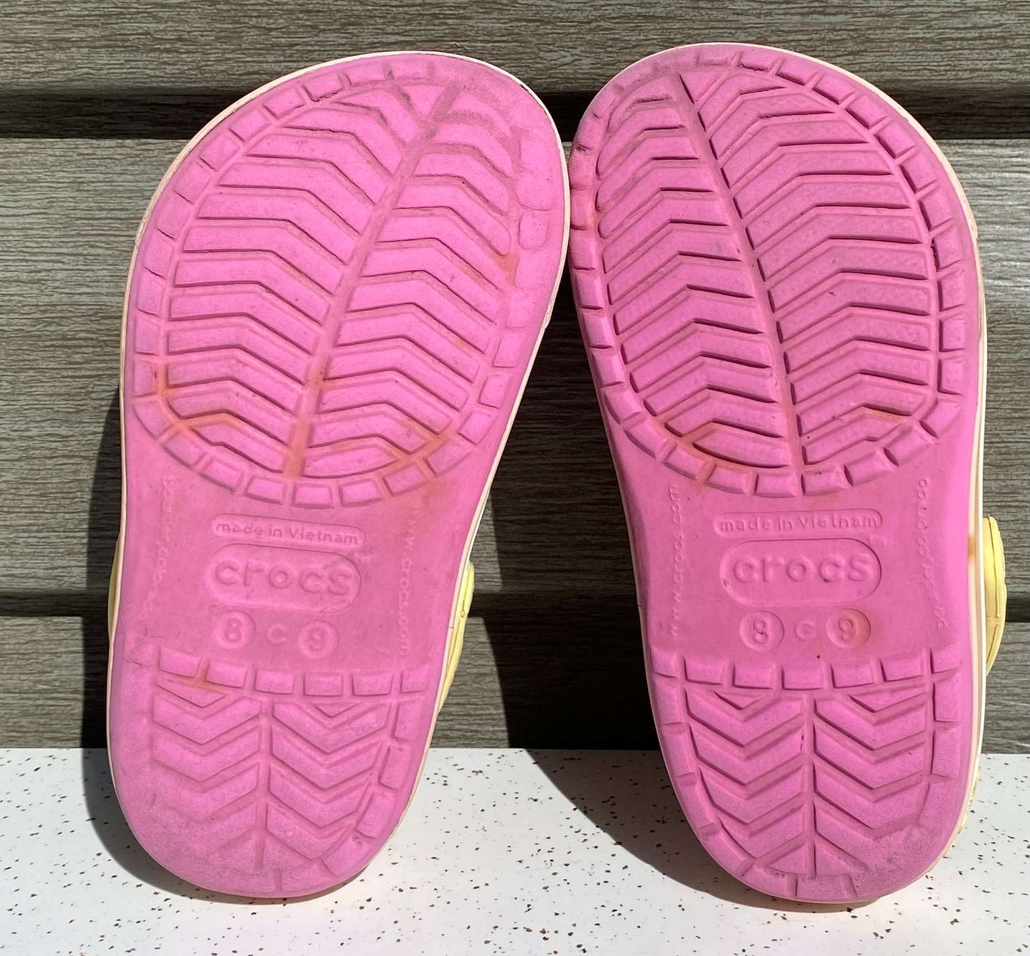 Pink Crocs Kids Crocband Clogs Sz 8/9 (MSRP $55), Shoes 8 (Toddler:2-4yr)