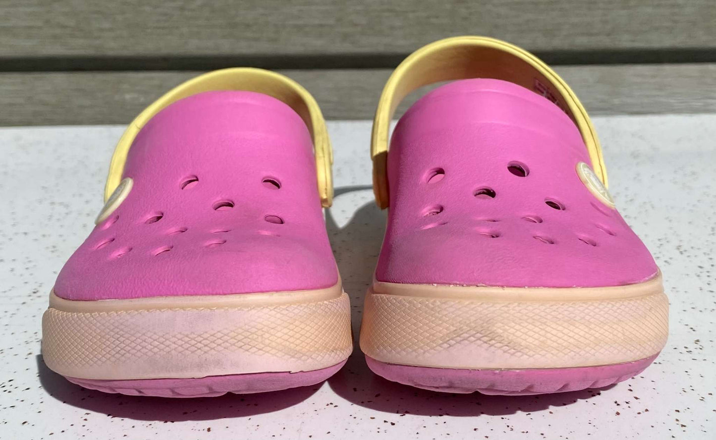 Pink Crocs Kids Crocband Clogs Sz 8/9 (MSRP $55), Shoes 8 (Toddler:2-4yr)